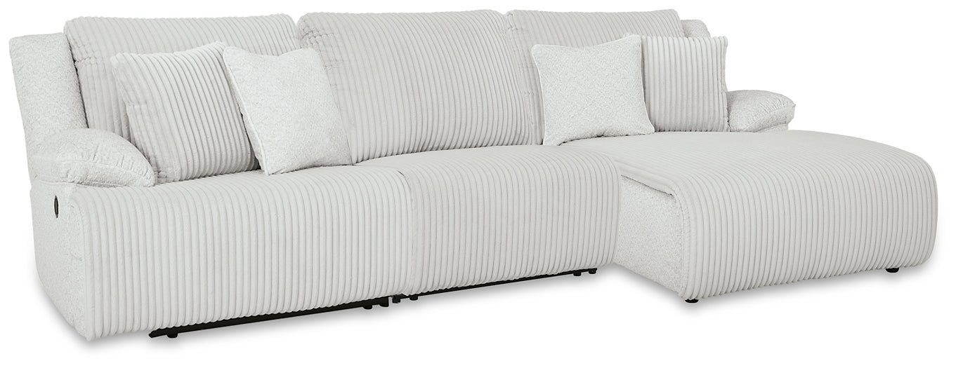 Top Tier 3-Piece Reclining Sectional Chofa