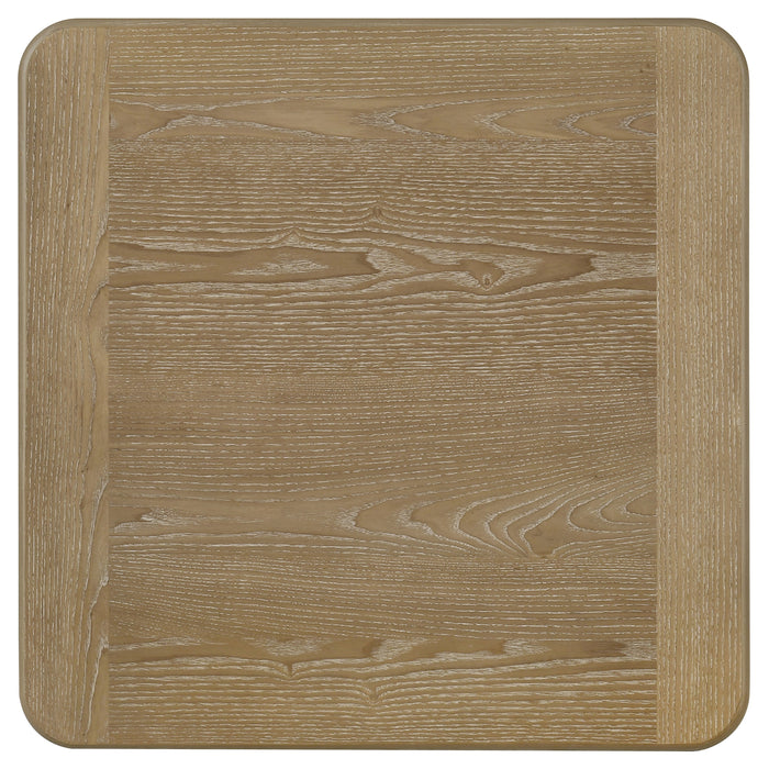 Adina 2-piece Wood Coffee Table Set Distressed Light Brown