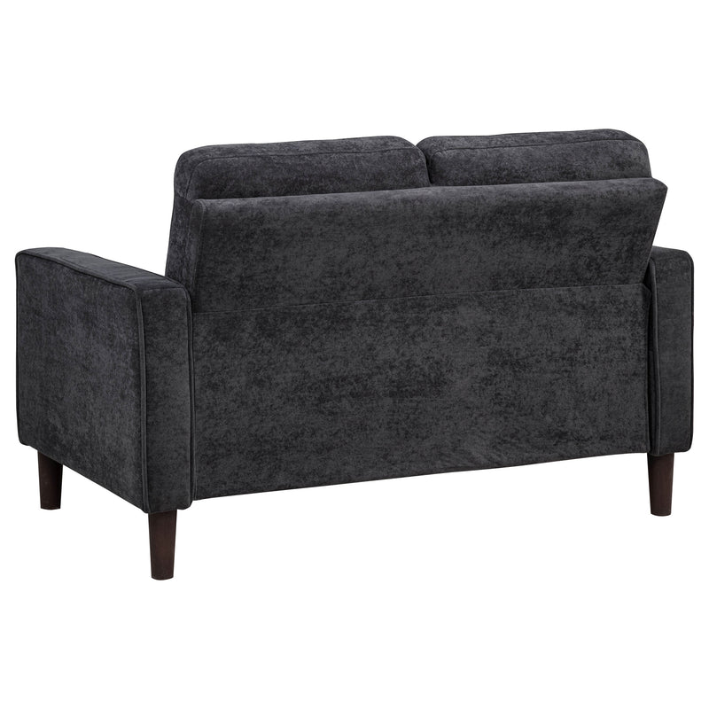 Bowen II 3-piece Upholstered Track Arm Sofa Set Steel Grey