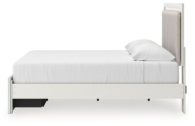 Zuraleus King Upholstered Panel Platform Storage Bed