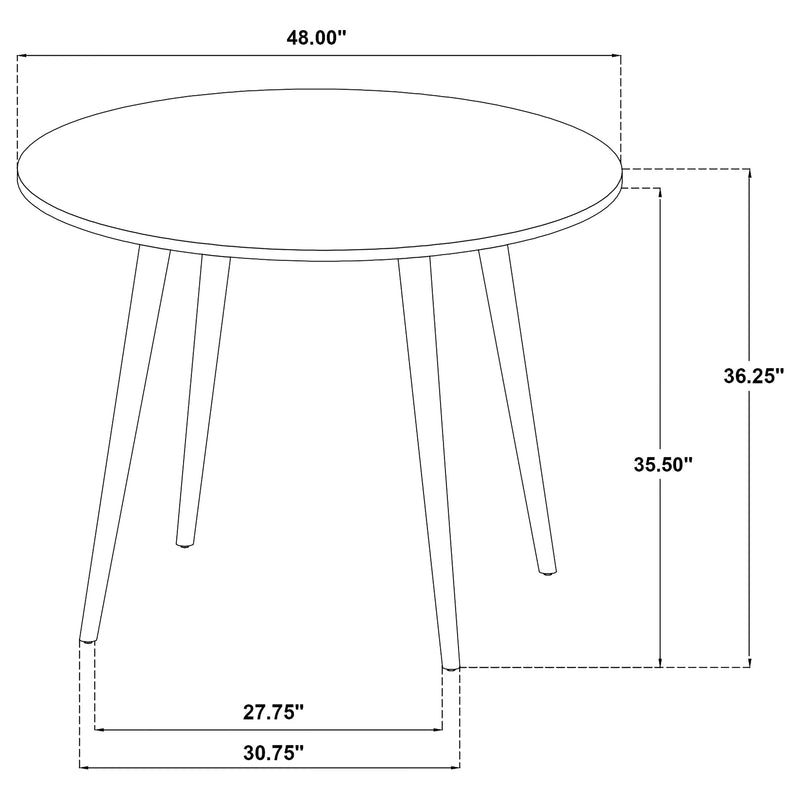 Andrews 5-piece Round Counter Height Dining Set Light Ash