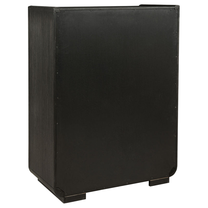 Leandro 5-piece Eastern King Bedroom Set Burnished Black