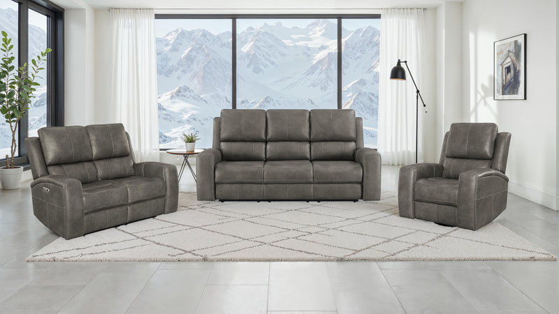 Brickston Triple Power Swivel Glider Recliner Charcoal