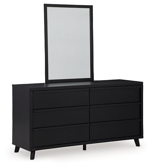 Danziar Queen Slat Headboard, Dresser, Mirror and Nightstand