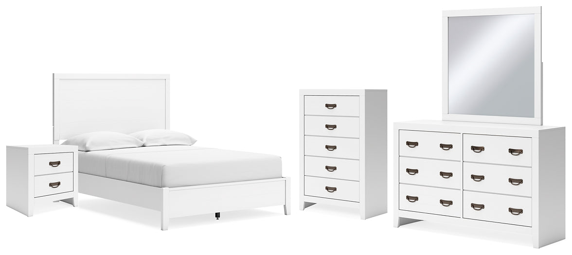 Binterglen Full Panel Bed, Dresser, Mirror, Chest and Nightstand
