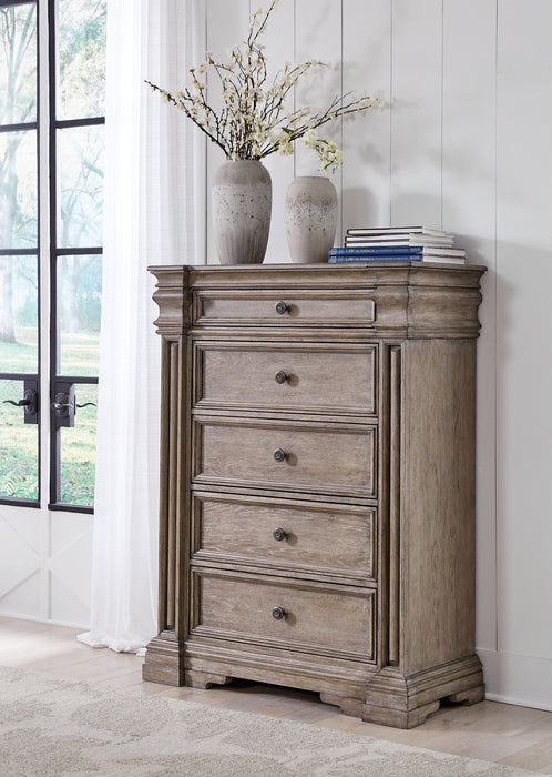 Blairhurst King Panel Bed, Dresser, Mirror, Chest and Nightstand