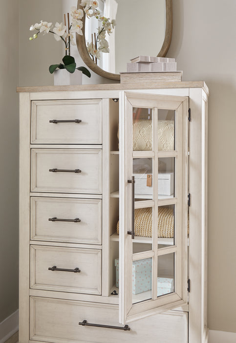 Shaybrock King Panel Bed, Dresser, Mirror, Chest and Nightstand