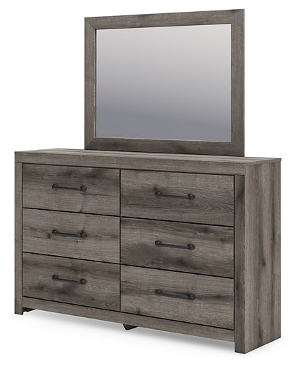 Graystorm Full Panel Storage Bed, Dresser and Mirror
