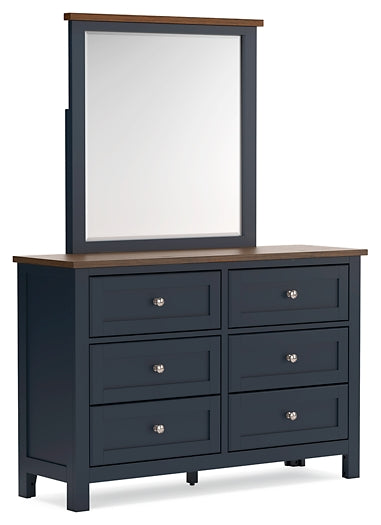 Landocken Twin Panel Headboard, Dresser and Mirror