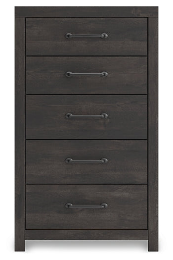 Hollivern Twin Panel Bed, Dresser, Mirror, Chest and Nightstand