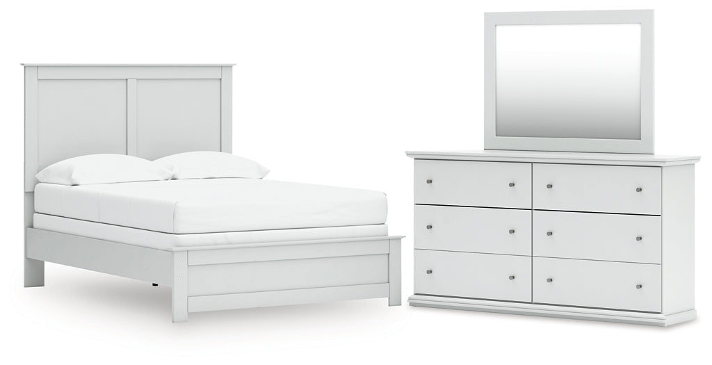 Bostwick Shoals Full Panel Bed, Dresser and Mirror