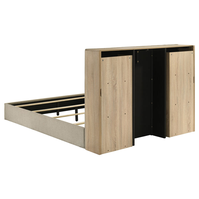 Arielle 4-piece Queen Bedroom Set Light Oak