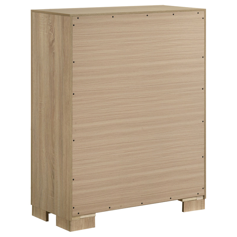 Arielle 5-piece Queen Bedroom Set Light Oak