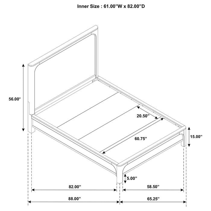Solano 4-piece Queen Bedroom Set Weathered Mango