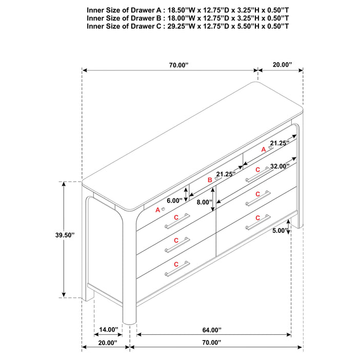 Solano 5-piece Queen Bedroom Set Weathered Mango