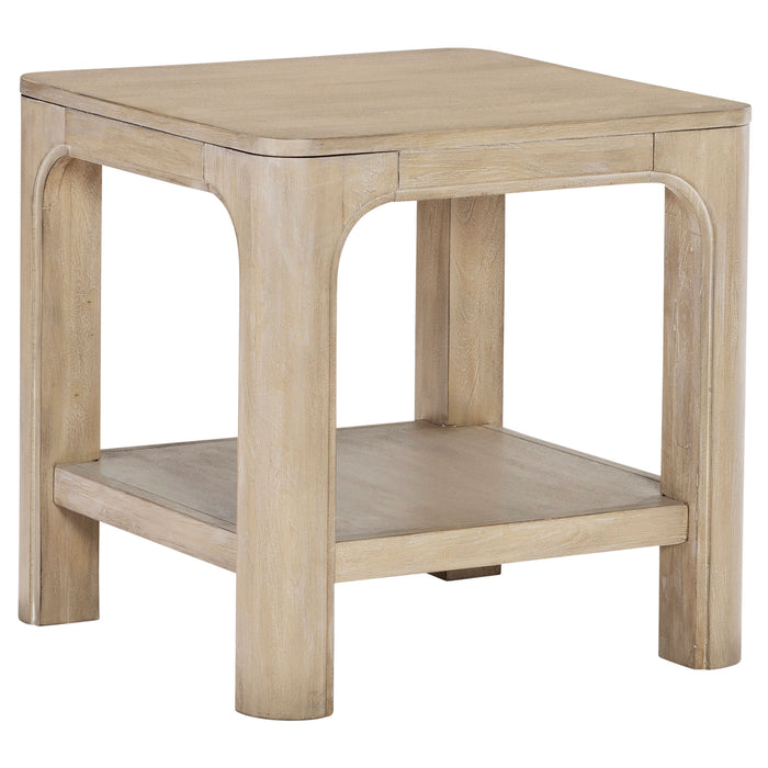 Solano 2-piece Square Coffee Table Set Weathered Mango