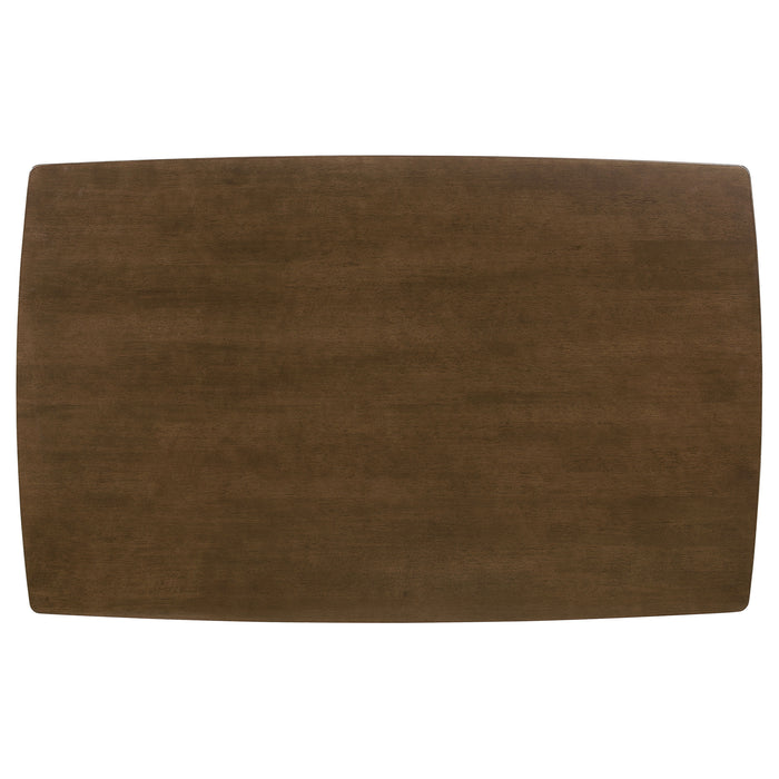 Kersey 5-piece Rectangular Dining Table Set Chestnut