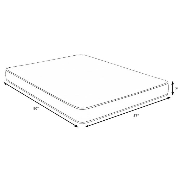Kenyon 7-inch Twin XL Bamboo Cover Firm Foam Mattress