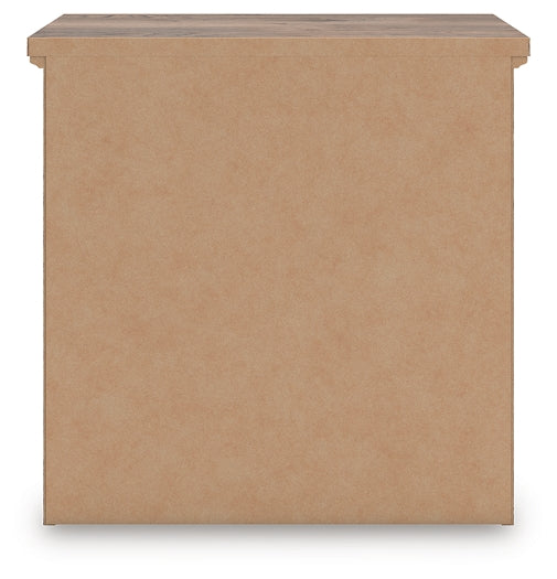 Rusticott Queen Panel Bed with Mirrored Dresser and Nightstand