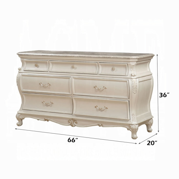 Chantelle Dresser W/Marble Top