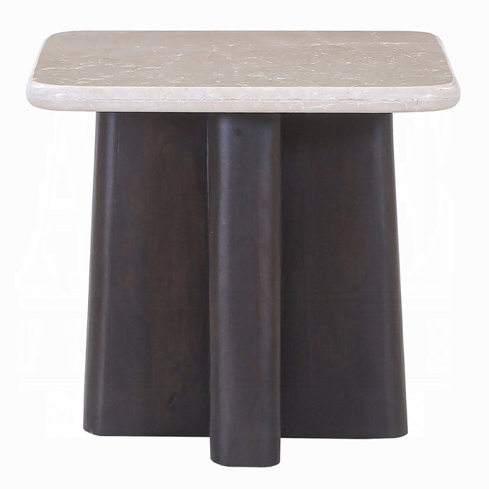 Jacory End Table w/Bottocino Marble Top