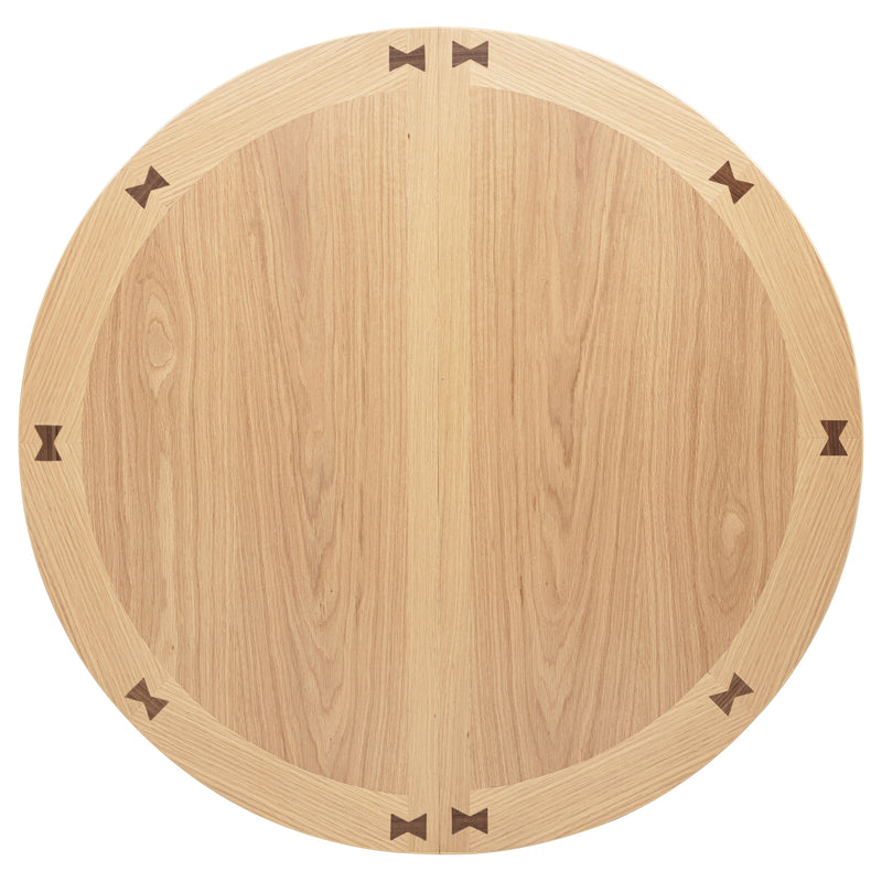 Lavon Oval 60-inch Wood Extension Leaf Dining Table Light Oak