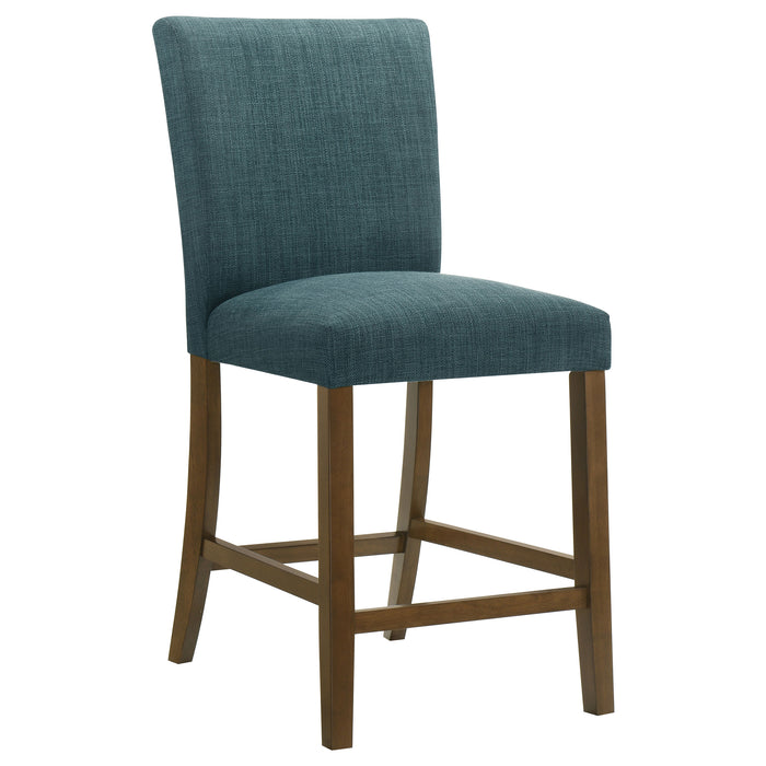 Paxton Upholstered Counter Height Dining Chair Teal Blue (Set of 2)