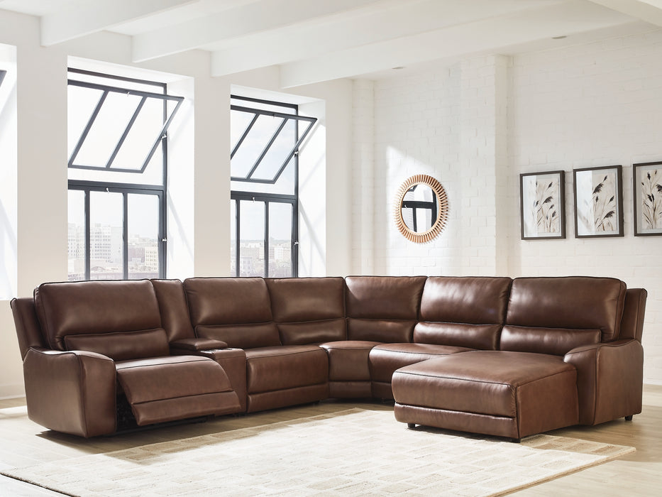 DeepWakes 6-Piece Power Reclining Sectional with Chaise