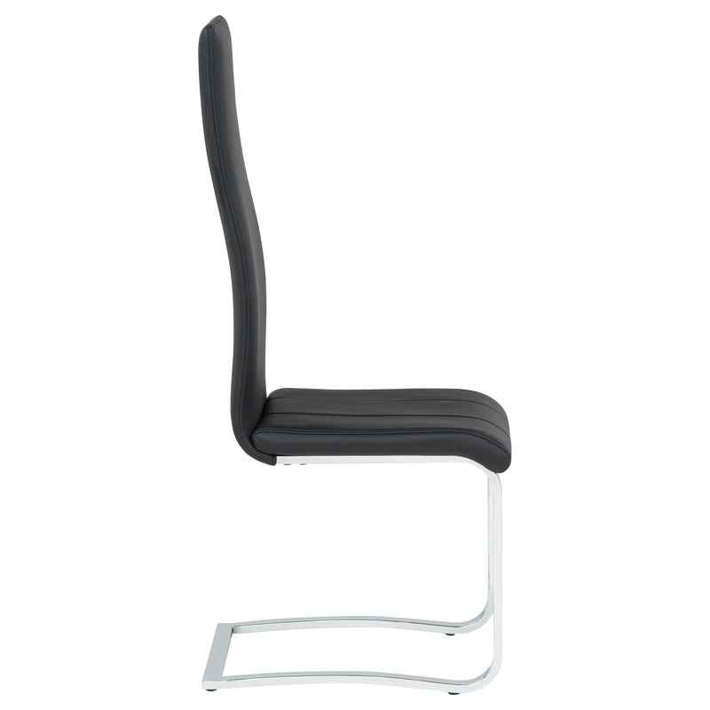 Montclair Upholstered Dining Side Chair Black (Set of 4)