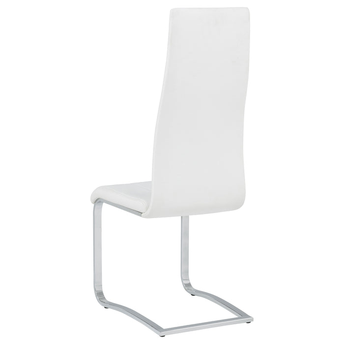 Montclair Upholstered Dining Side Chair White (Set of 4)
