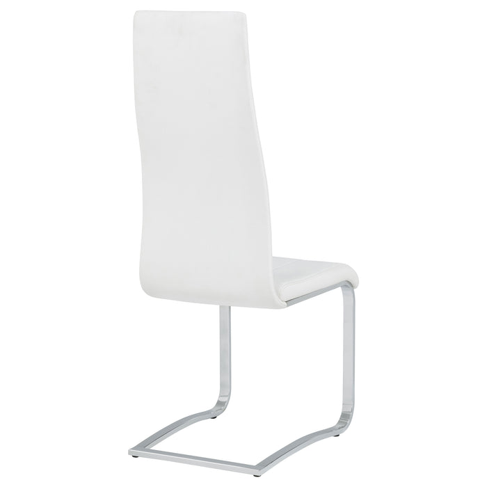 Montclair Upholstered Dining Side Chair White (Set of 4)