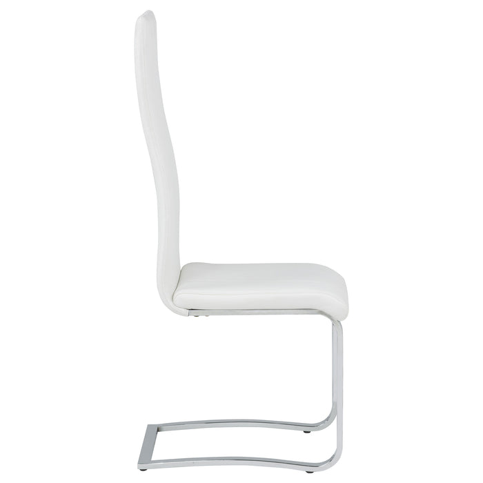 Montclair Upholstered Dining Side Chair White (Set of 4)