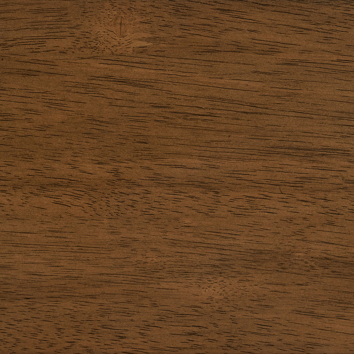 Paxton Round 48-inch Glass Top Wood Dining Table Brown