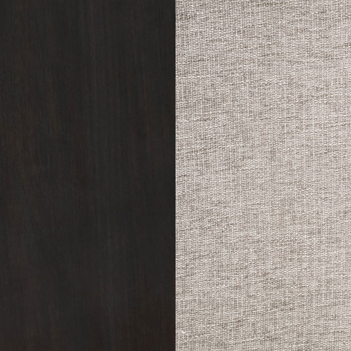 Phelps Upholstered Dining Arm Chair Tobacco and Distressed Noir