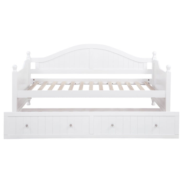 Julie Ann Wood Twin Daybed with Trundle White