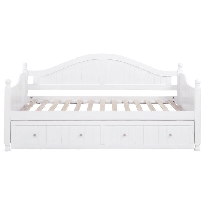 Julie Ann Wood Twin Daybed with Trundle White