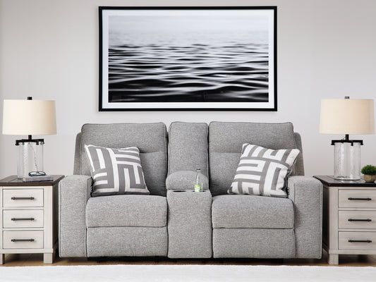 Biscoe PWR REC Loveseat/CON/ADJ HDRST