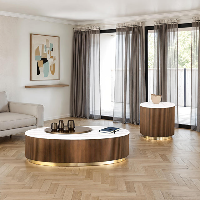 Virden - Oval Cocktail Table