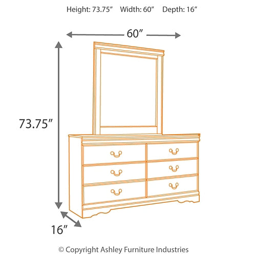 Cómoda y espejo Huey Vineyard