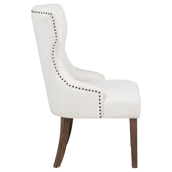 Ridgewell 9-piece Rectangular Trestle Dining Set Dark Oak