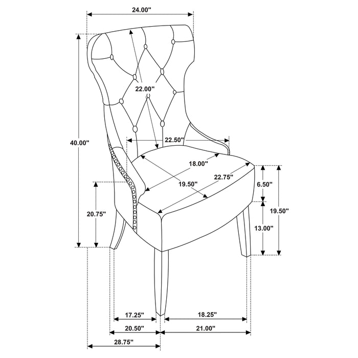 Ridgewell 9-piece Rectangular Trestle Dining Set Dark Oak