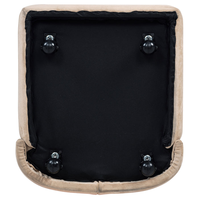 Jaelynn Upholstered Parsons Dining Side Chair Tan (Set of 2)