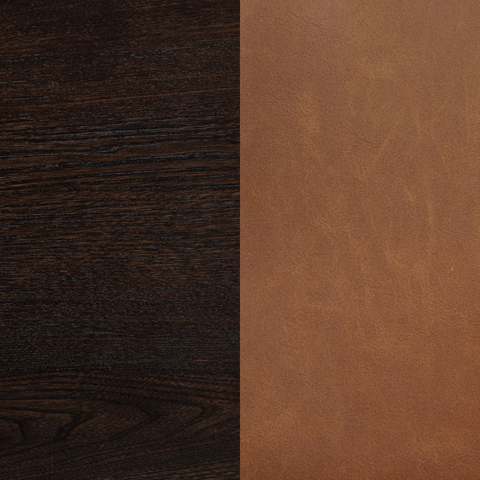 Tegan Faux Leather Upholstered Dining Side Chair Cognac (Set of 2)