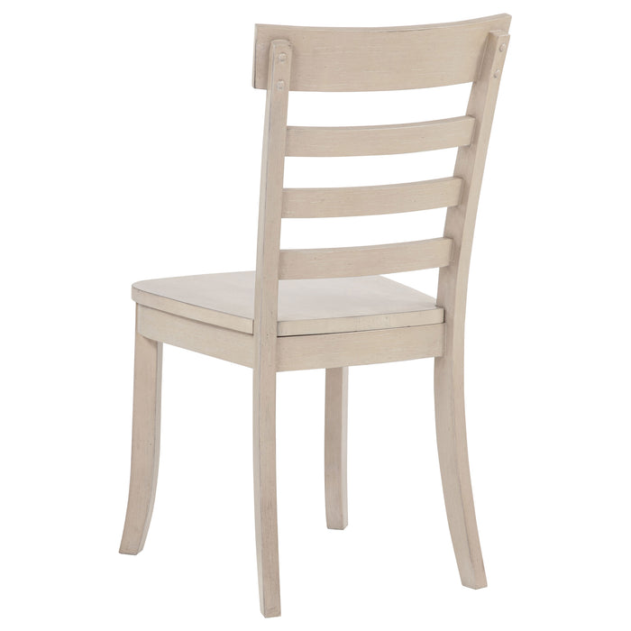 Orrison Ladder Back Dining Side Chair Linen (Set of 2)