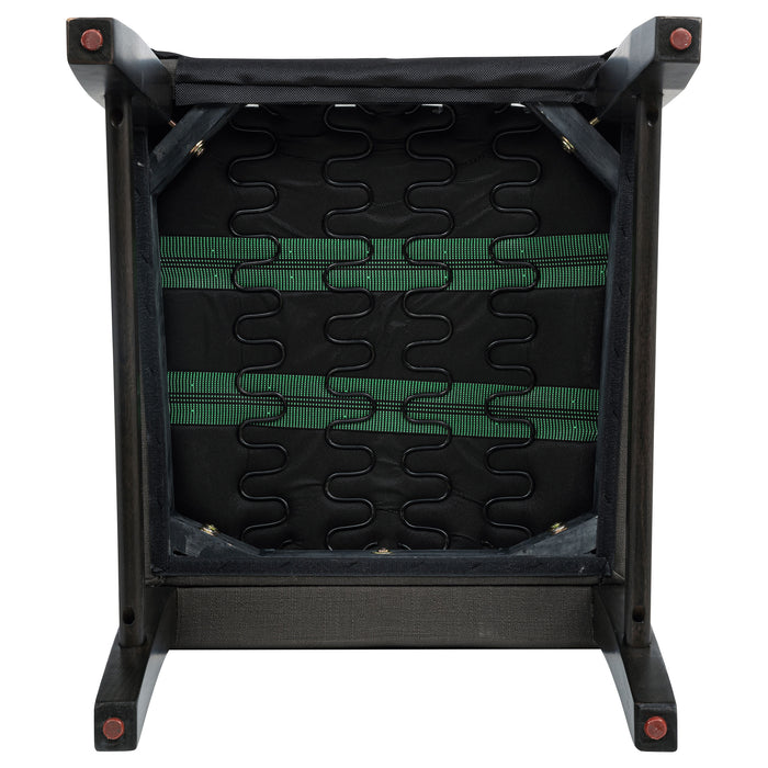 Berning Fabric Upholstered Parson Side Chair Charcoal Grey (Set of 2)