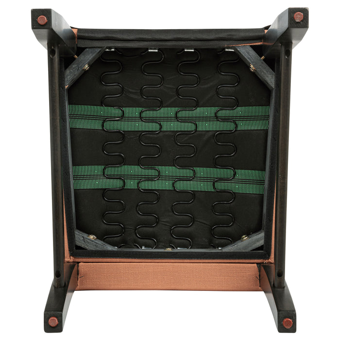 Berning Fabric Upholstered Parson Side Chair Salmon Orange (Set of 2)