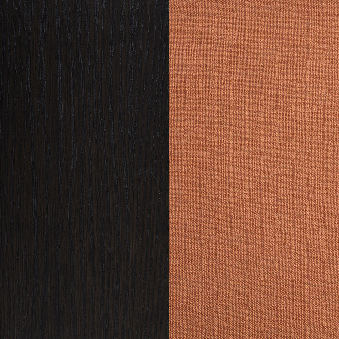 Berning Fabric Upholstered Parson Side Chair Salmon Orange (Set of 2)