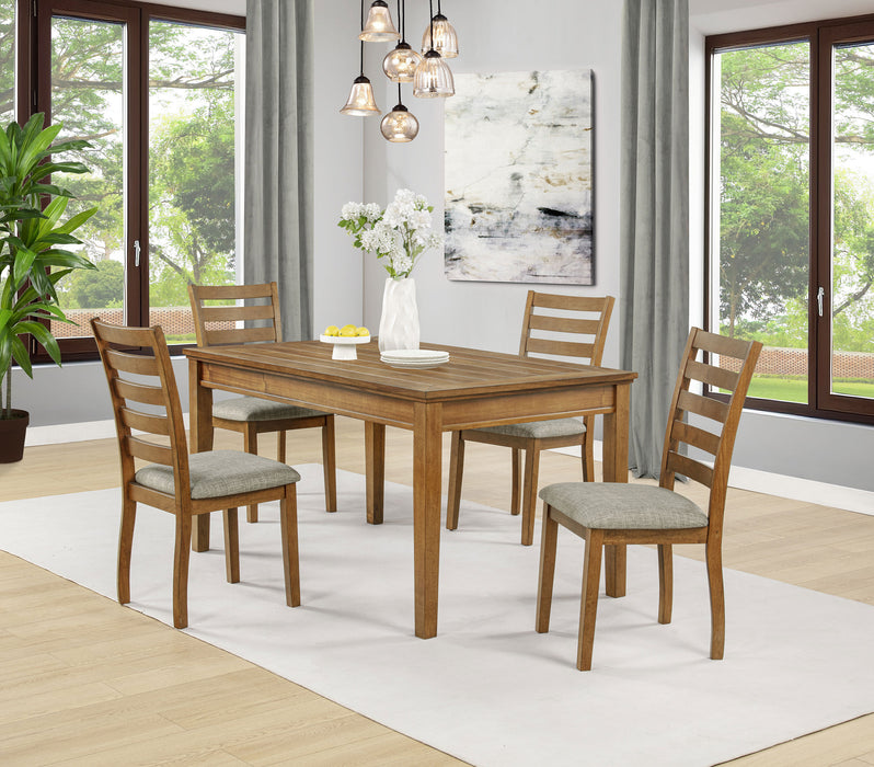 Atwood Rectangular Wood Dining Table Warm Brown