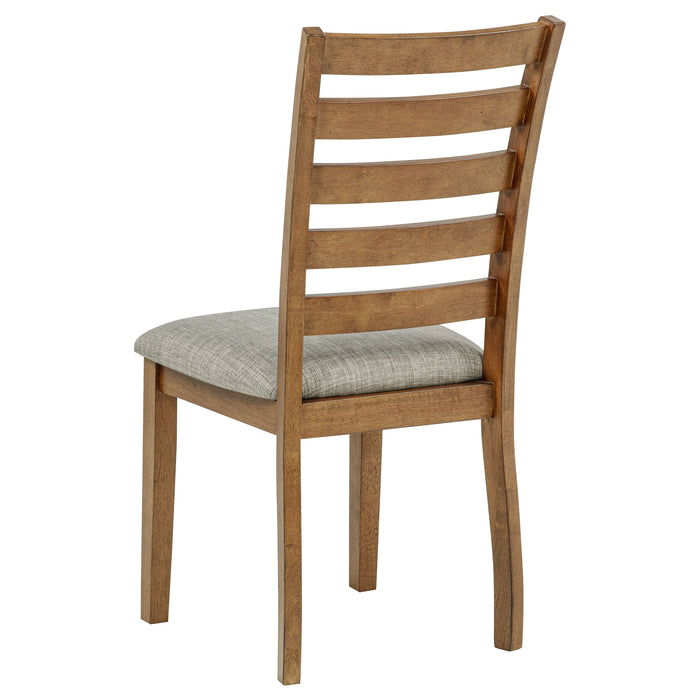 Atwood 5-piece Rectangular Wood Dining Set Warm Brown