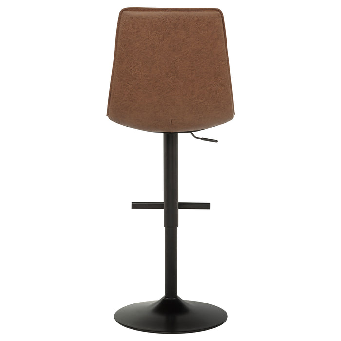 Eldridge Faux Leather Upholstered Adjustable Bar Stool Coffee